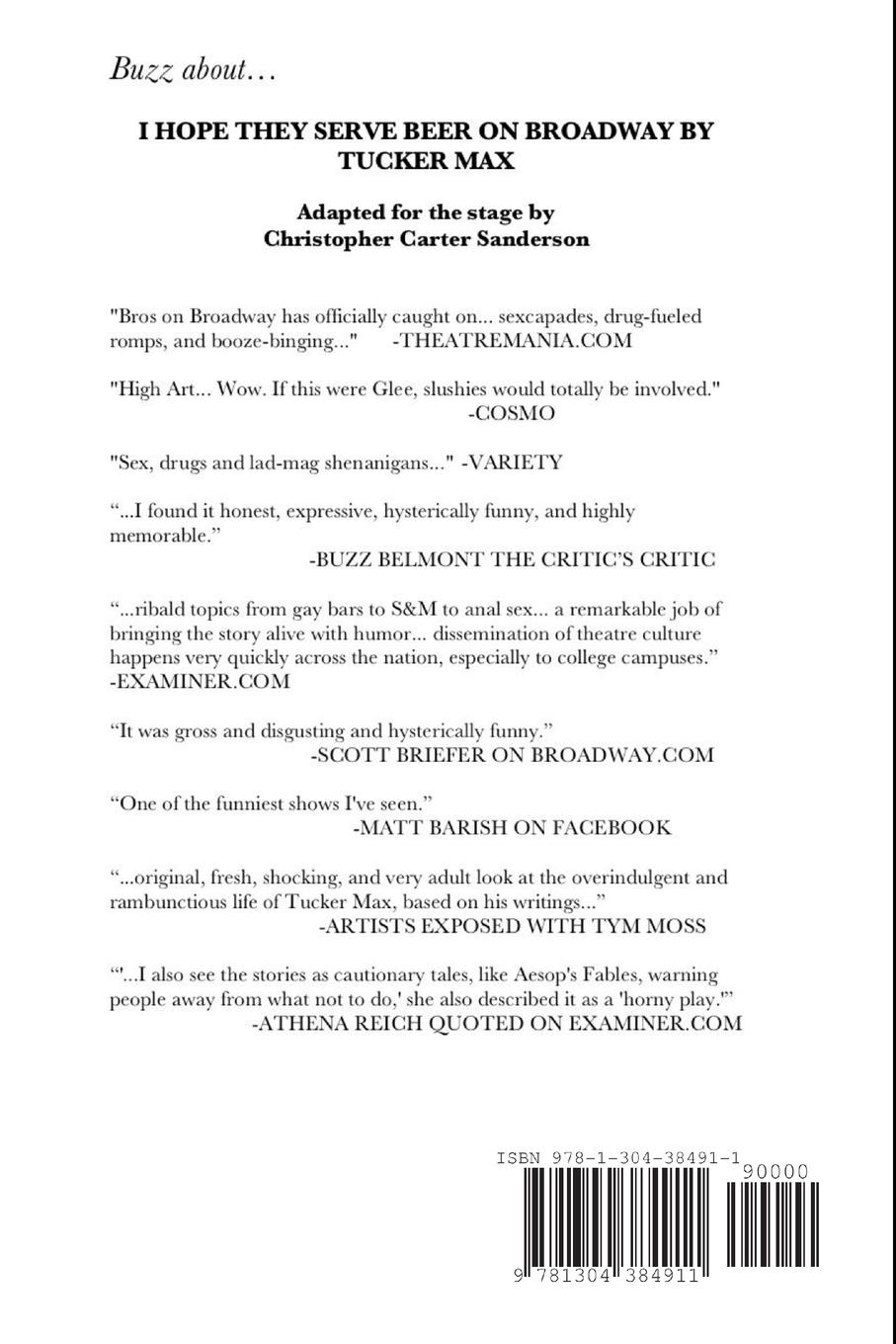 Rückseitencover Beer On Broadway