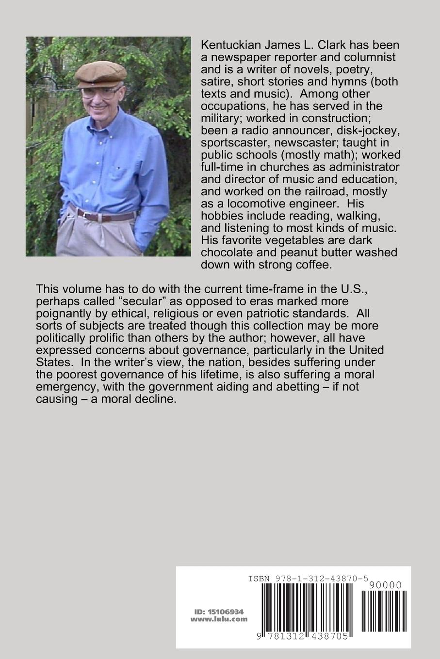 Rückseitencover GONE SECULAR & Other Poems