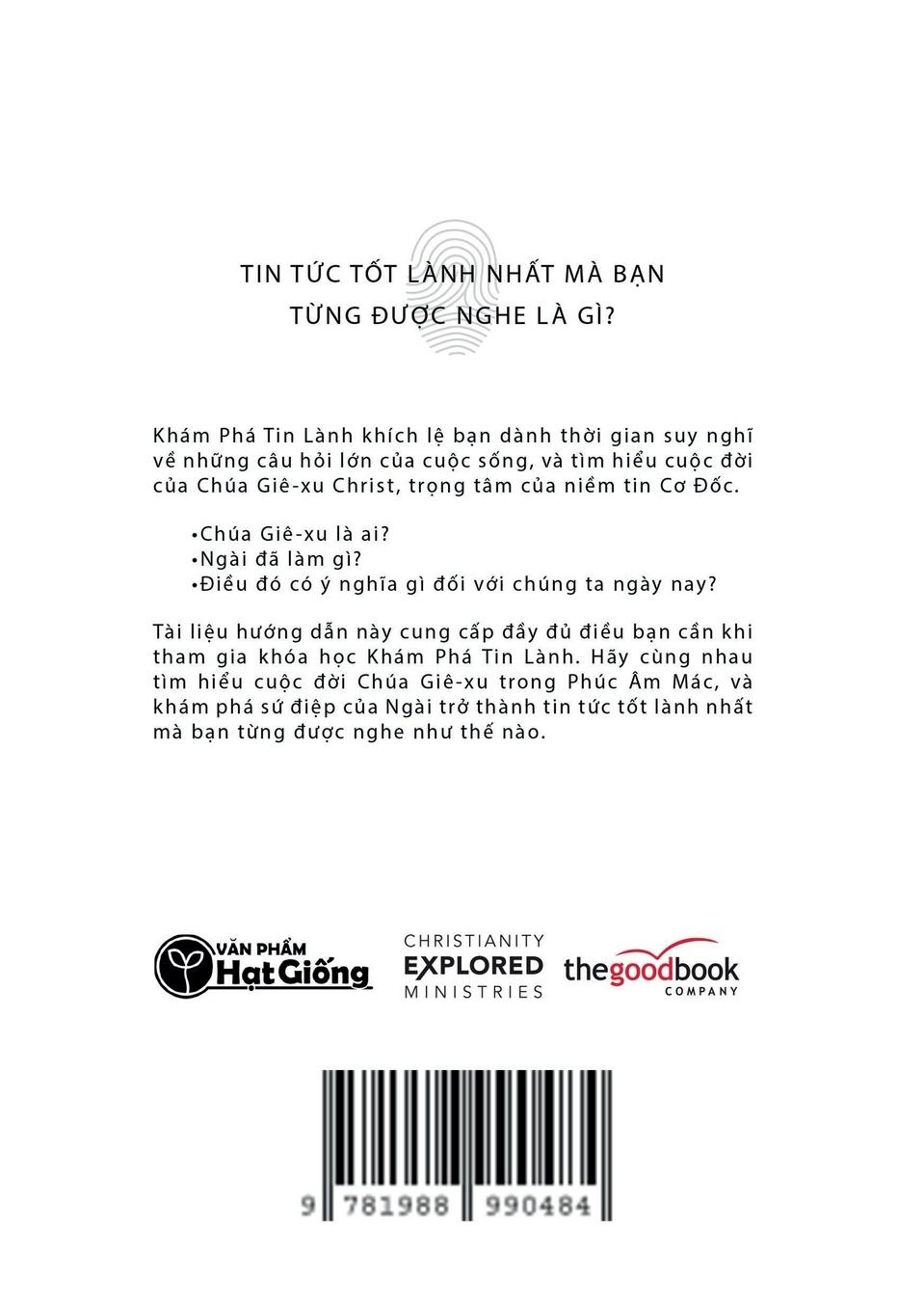 Rückseitencover Khám Phá Tin Lành