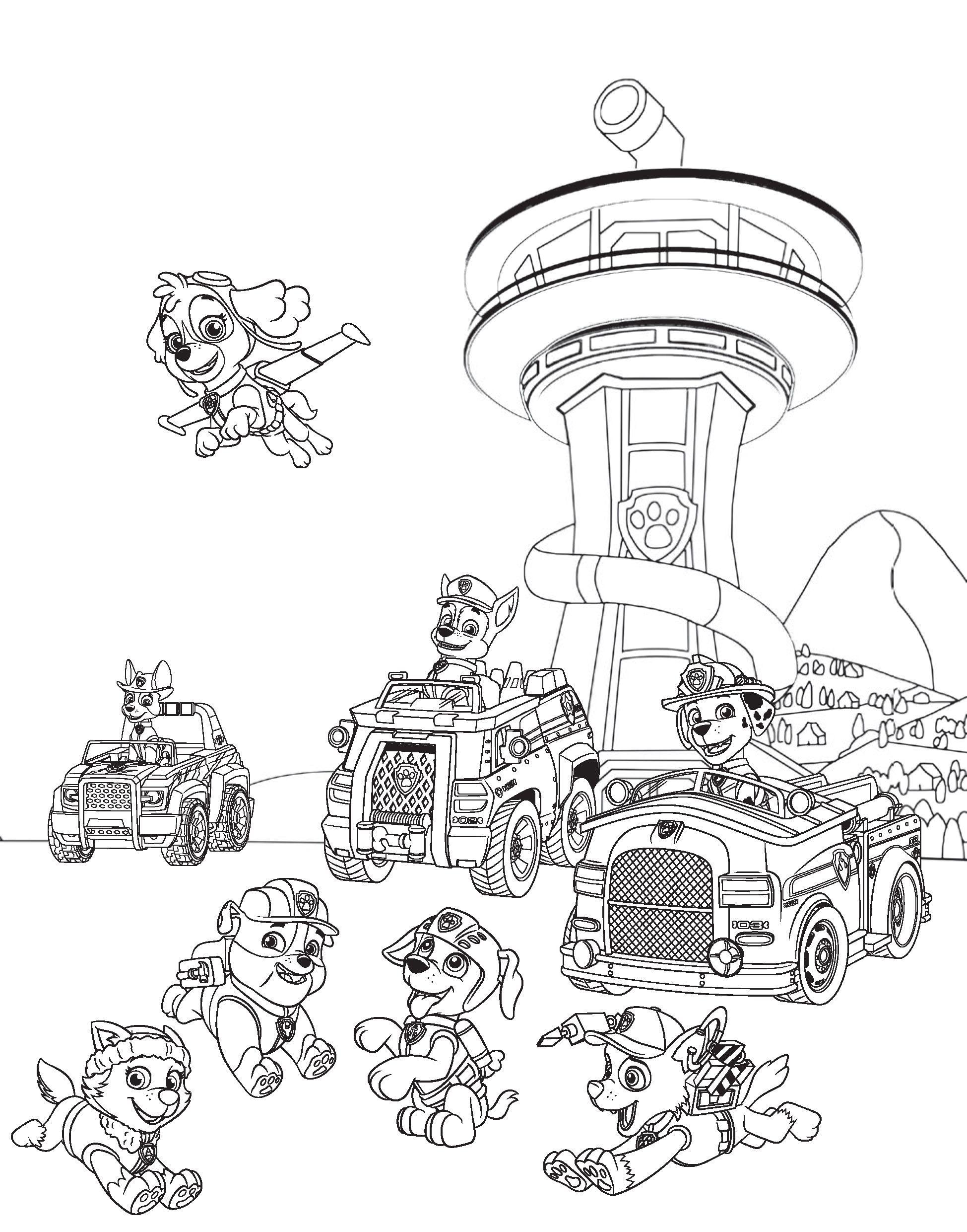 Beispielinhalt (Bild) PAW Patrol Wasserzauber - einfach mit Wasser malen