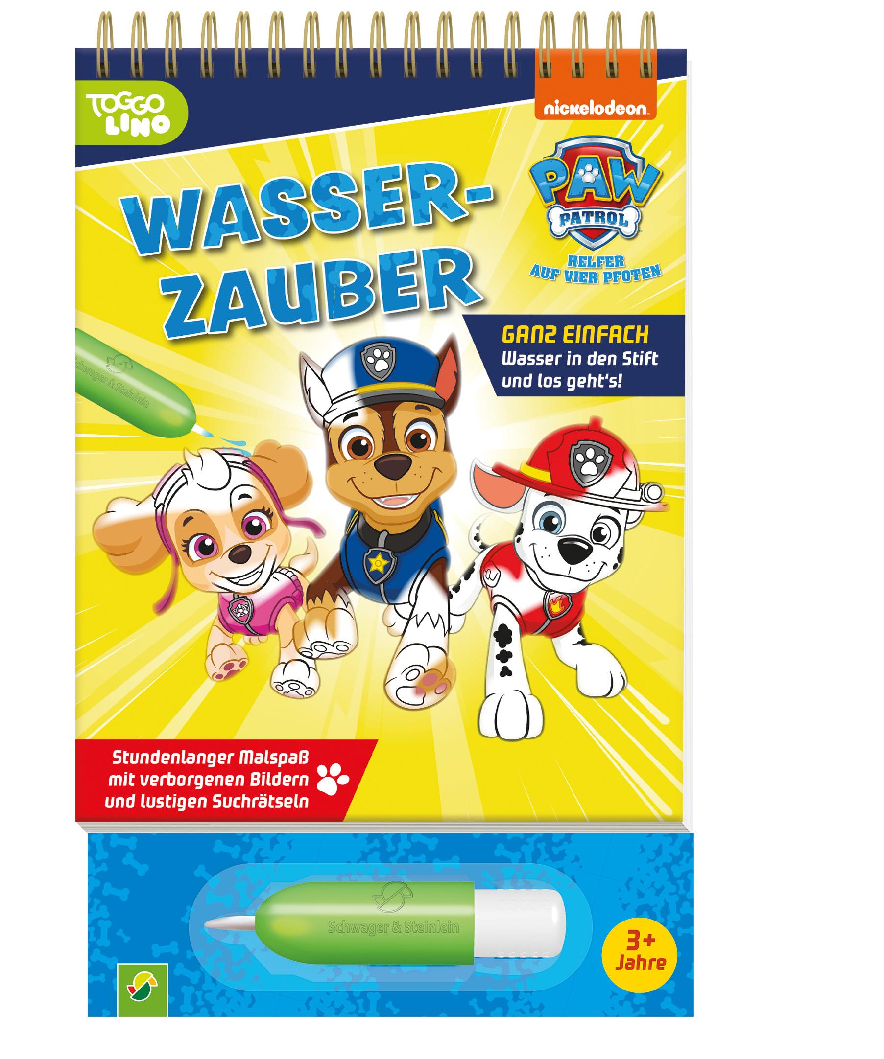 Vorderes Coverbild PAW Patrol Wasserzauber - einfach mit Wasser malen