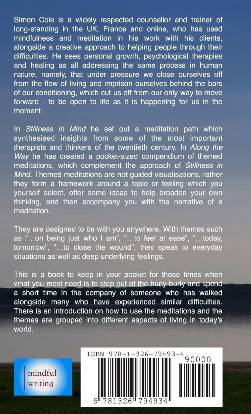 Rückseitencover Along the Way - themed meditations for day to day living