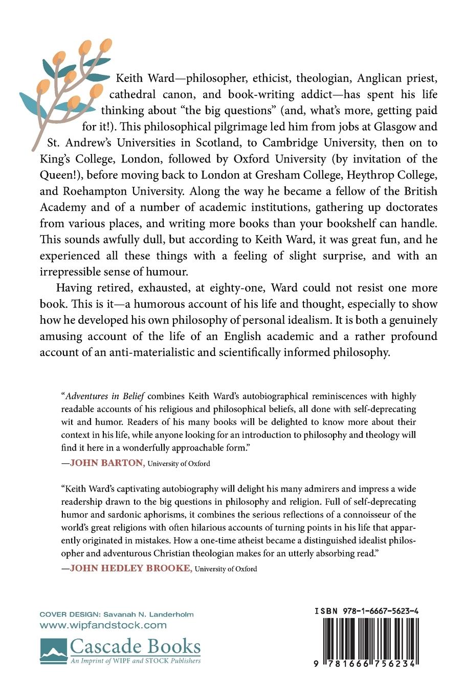 Rückseitencover Adventures in Belief