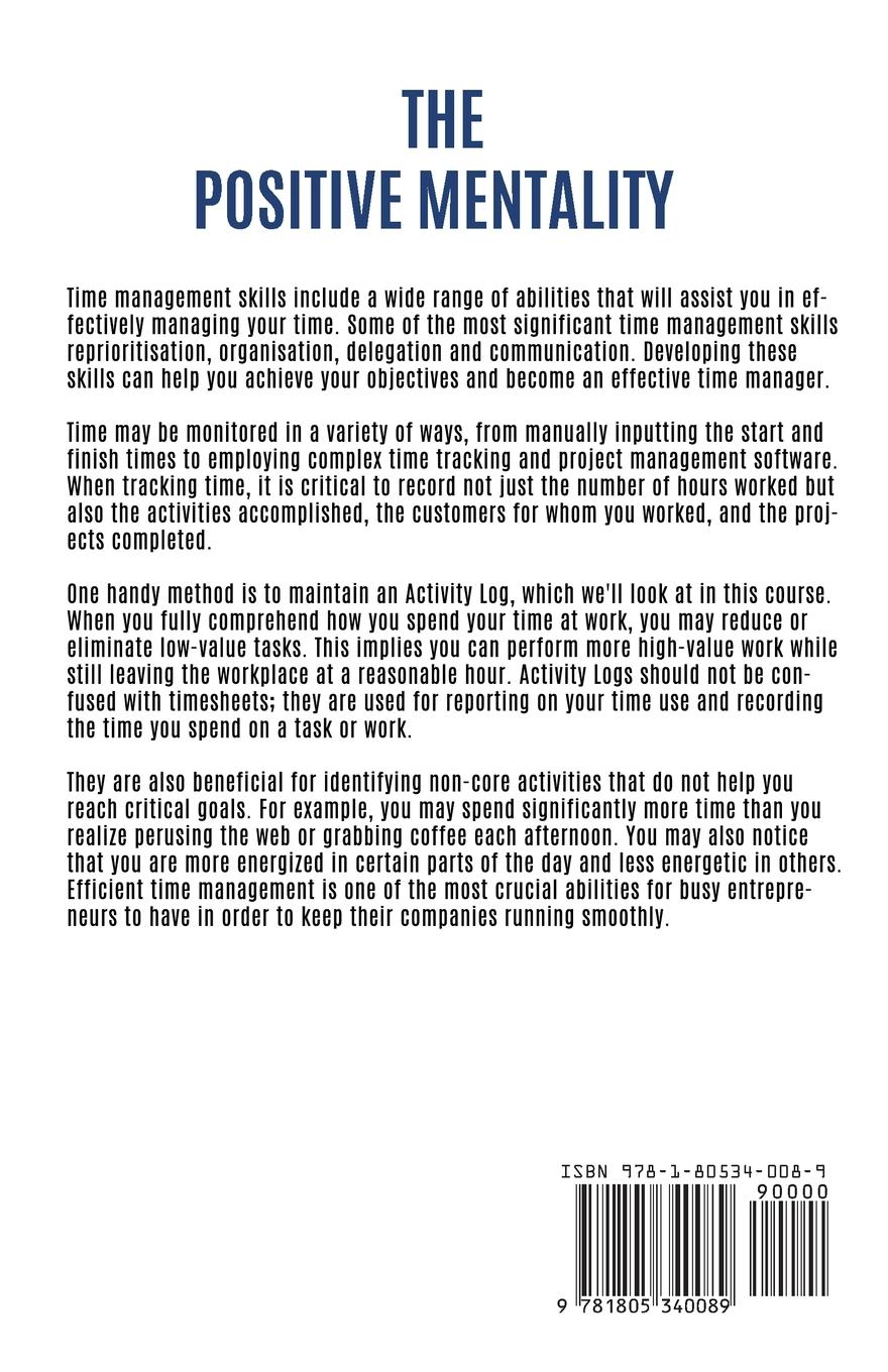 Rückseitencover The Positive Mentality