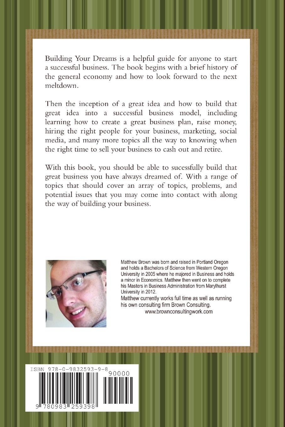 Rückseitencover Building Your Dreams