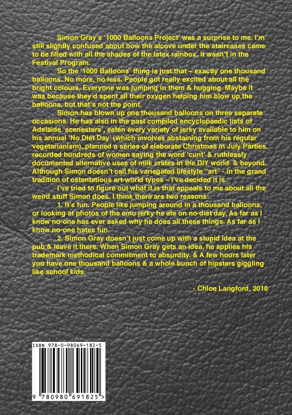 Rückseitencover Simon Gray