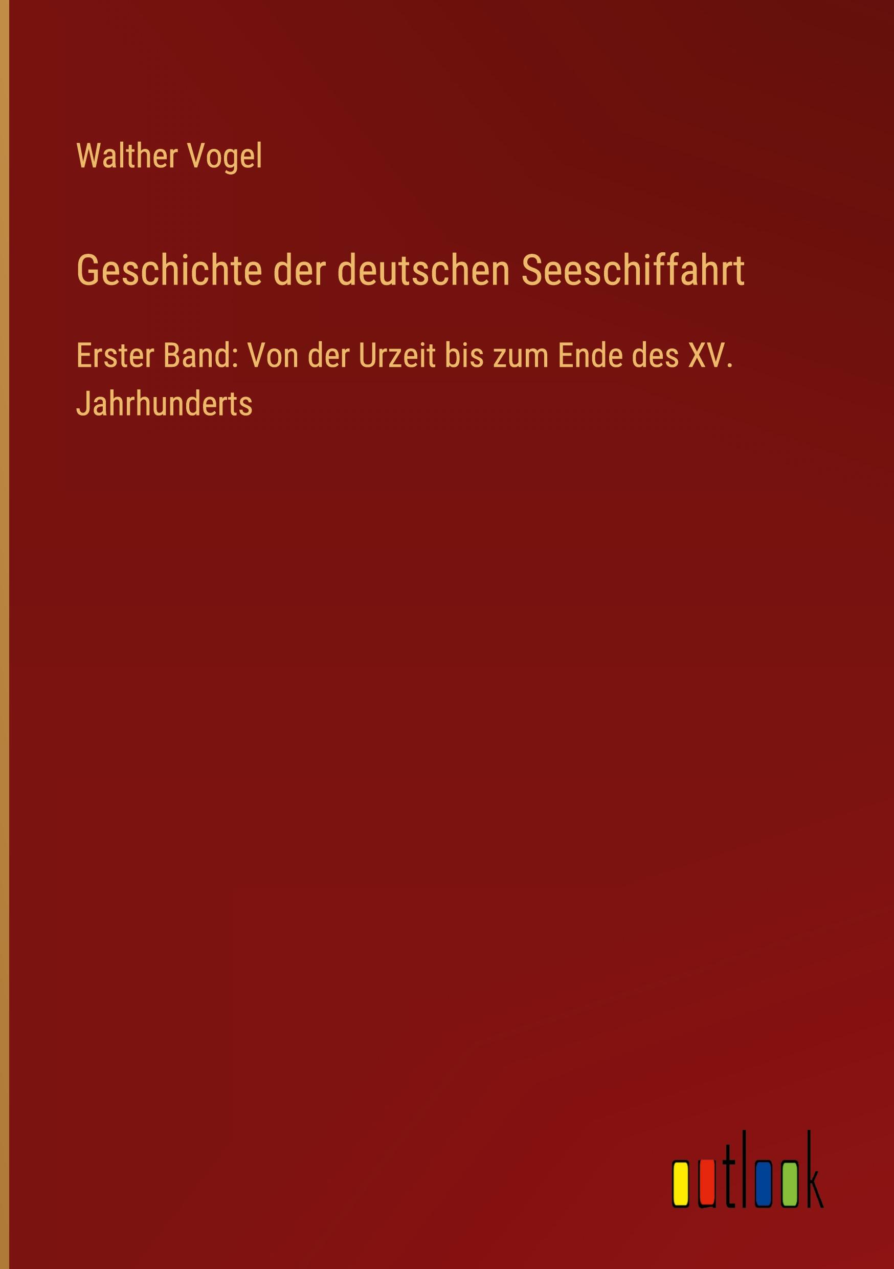 Vorderes Coverbild Geschichte der deutschen Seeschiffahrt