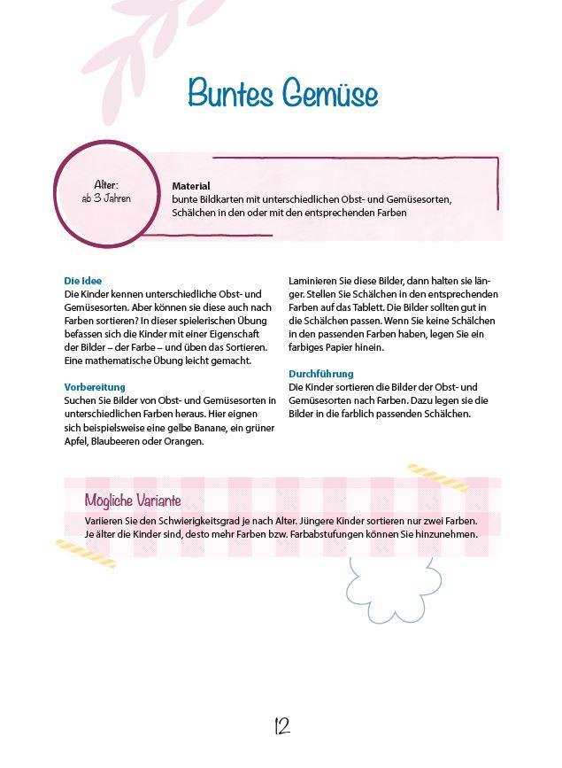 Beispielinhalt (Bild) Aktionstabletts für die Kita