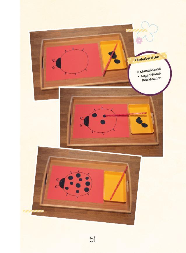 Beispielinhalt (Bild) Aktionstabletts für die Kita