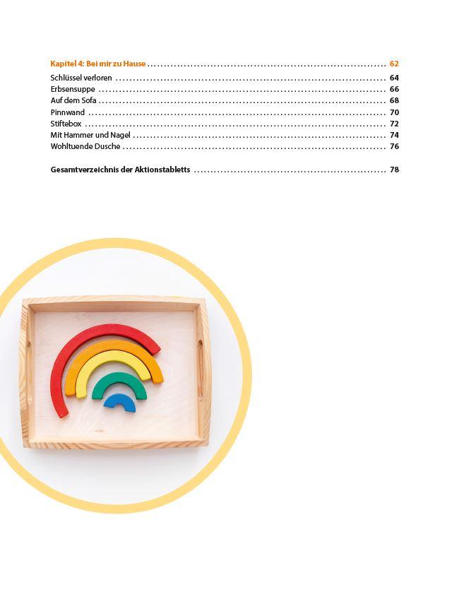 Beispielinhalt (Bild) Aktionstabletts für die Kita