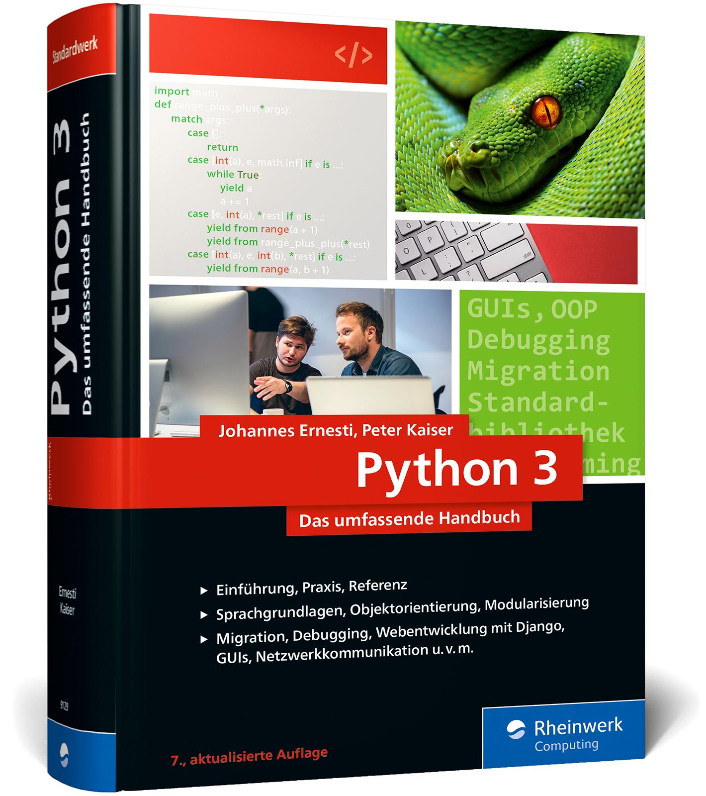Vorderes Coverbild Python 3