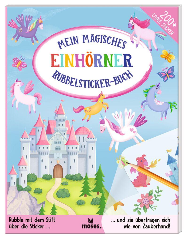 Vorderes Coverbild Mein magisches Rubbelsticker-Buch Einhörner