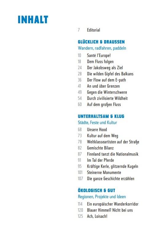 Beispielinhalt (Bild) Europa für Eigensinnige