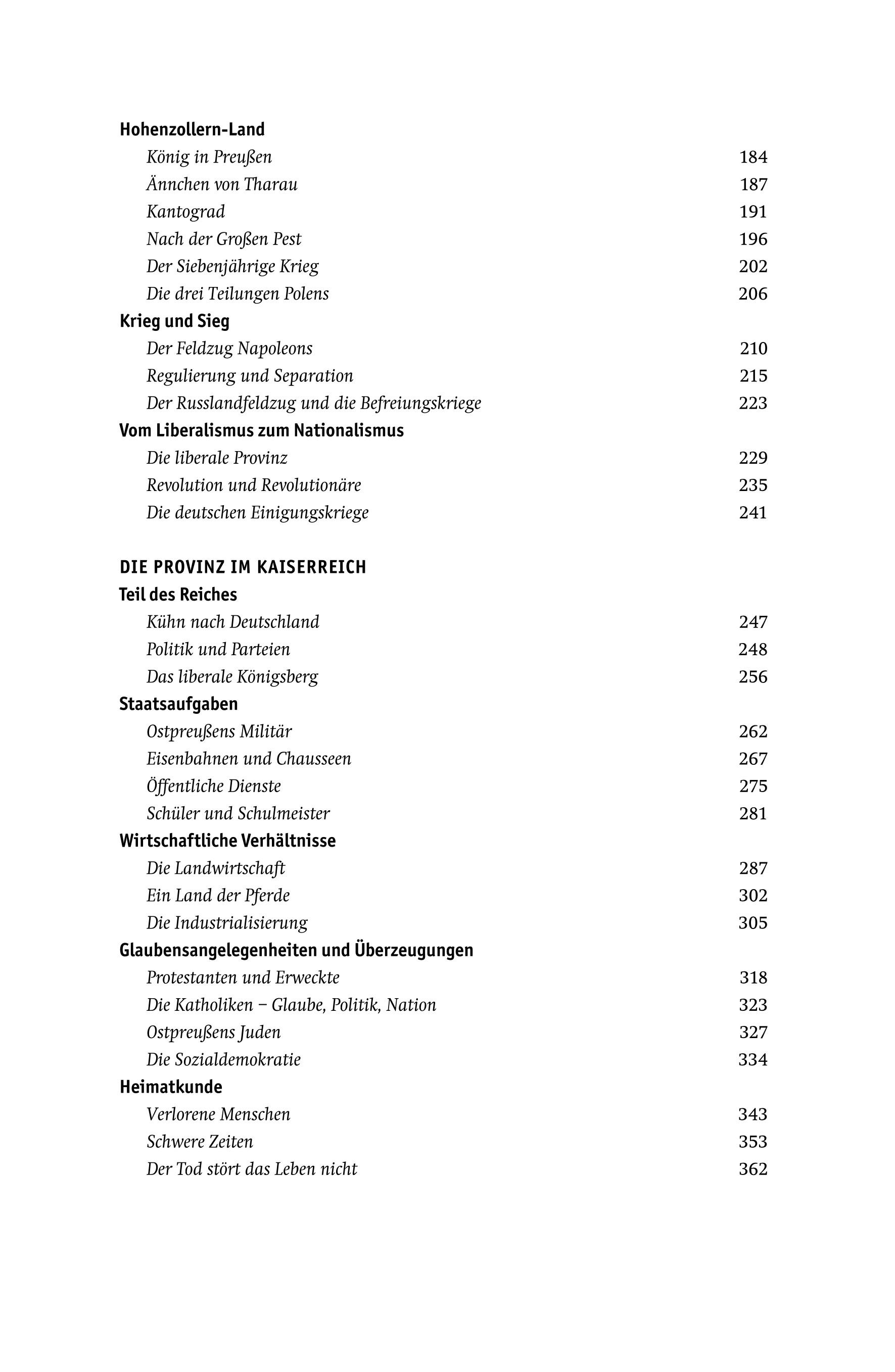 Beispielinhalt (Bild) Ostpreußen
