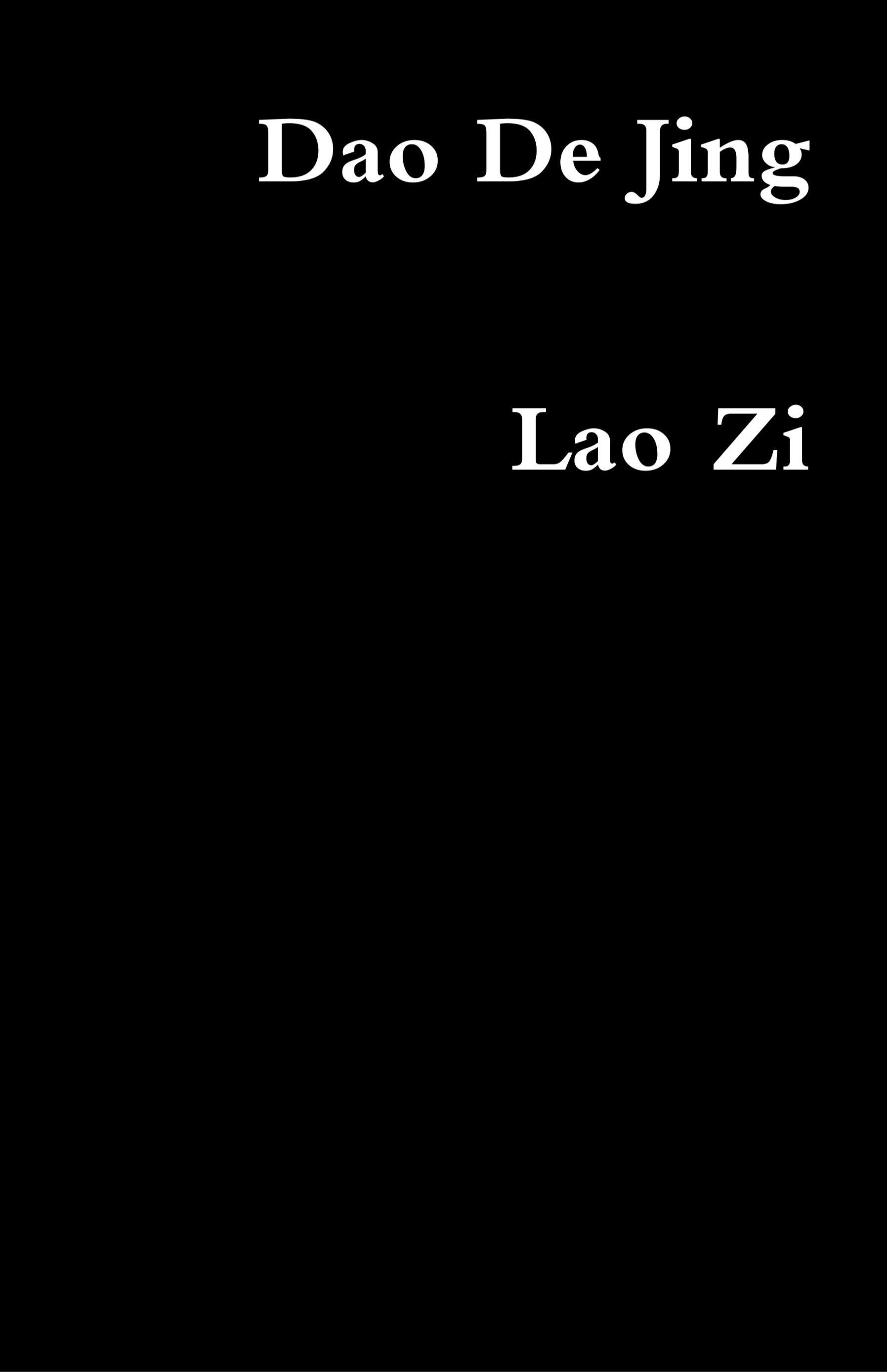 Vorderes Coverbild Dao De Jing