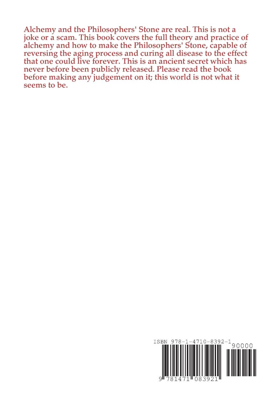 Rückseitencover The Book Of Aquarius - Alchemy and the Philosophers Stone