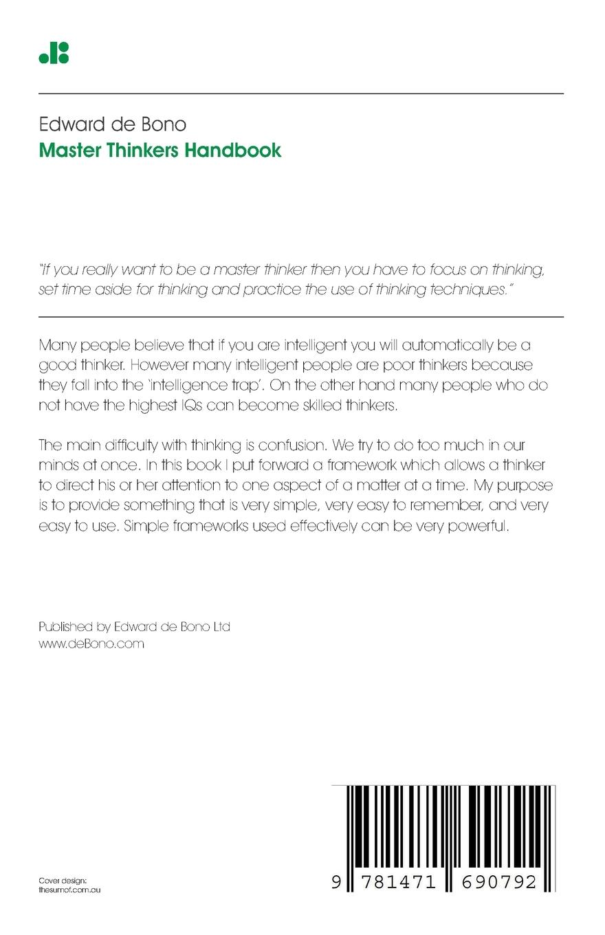 Rückseitencover Masterthinker's Handbook