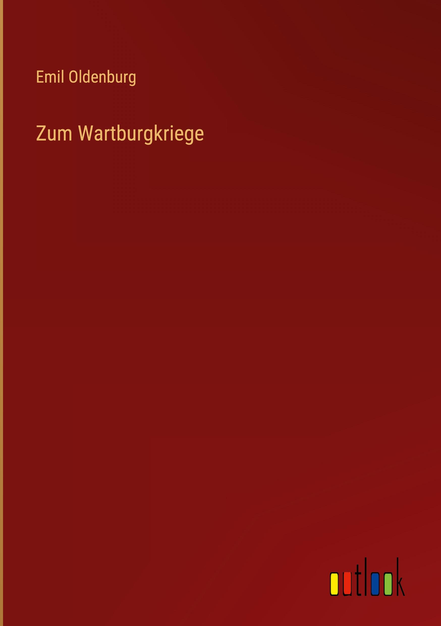 Vorderes Coverbild Zum Wartburgkriege