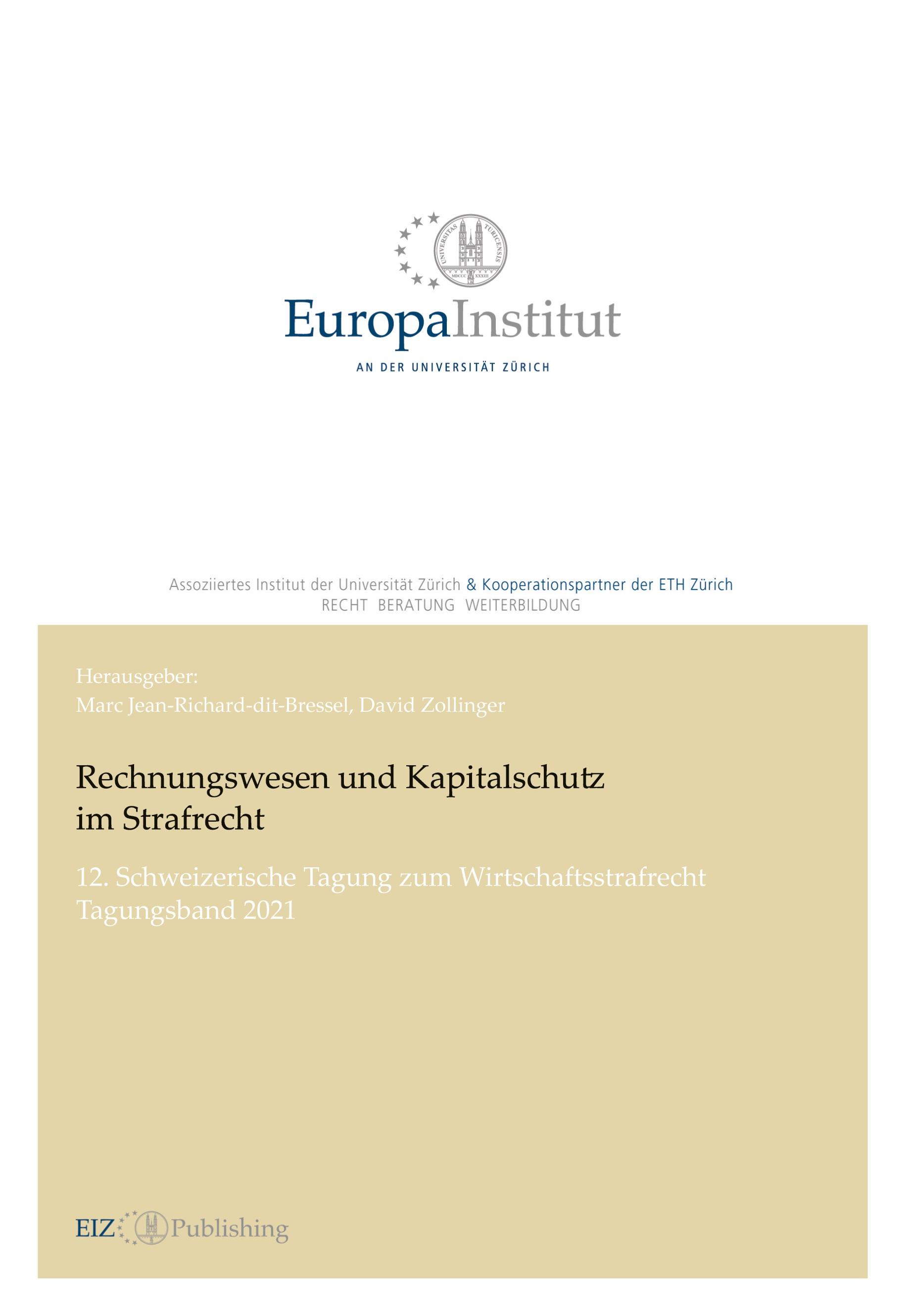 Vorderes Coverbild Rechnungswesen und Kapitalschutz im Strafrecht