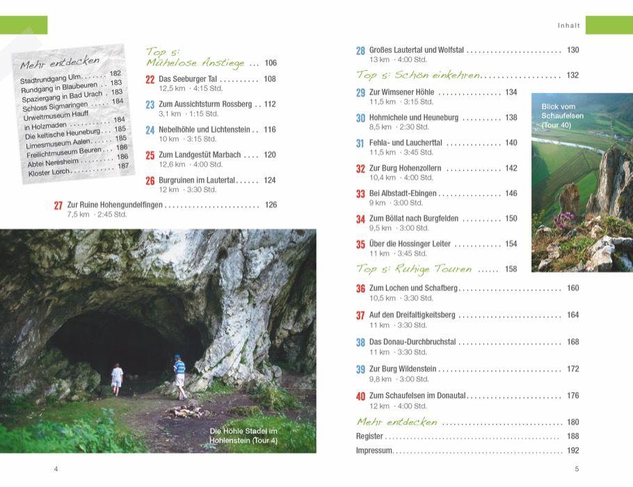 Beispielinhalt (Bild) Zeit zum Wandern Schwäbische Alb