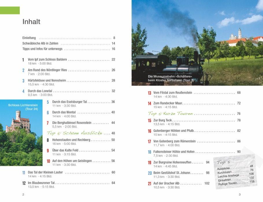 Beispielinhalt (Bild) Zeit zum Wandern Schwäbische Alb