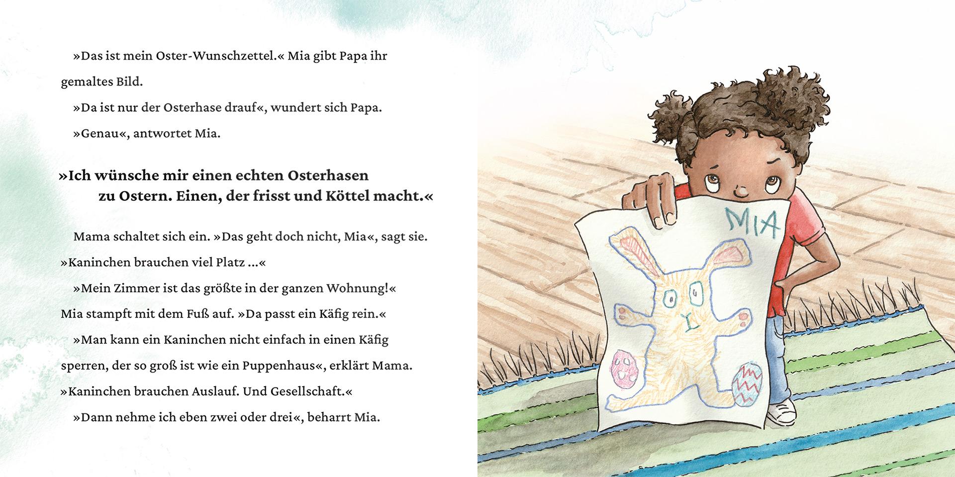 Beispielinhalt (Bild) Ein Osterhase für Mia