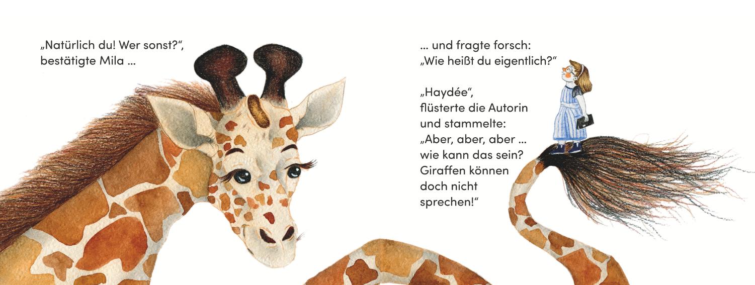 Beispielinhalt (Bild) Die Giraffe, die nicht in ihr Buch passte