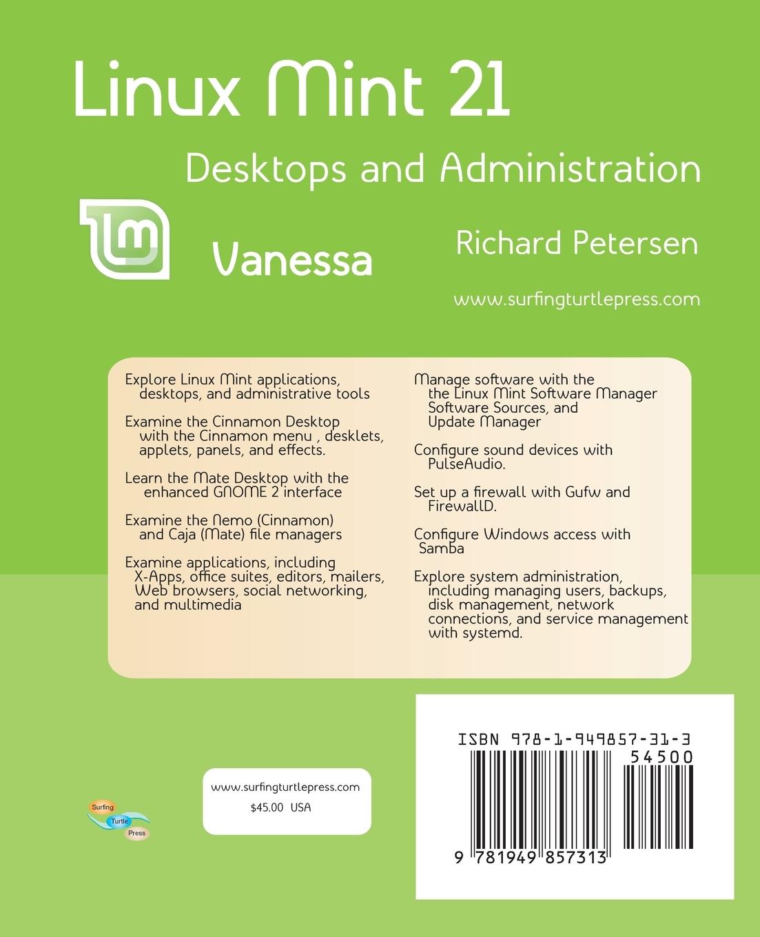 Rückseitencover Linux Mint 21