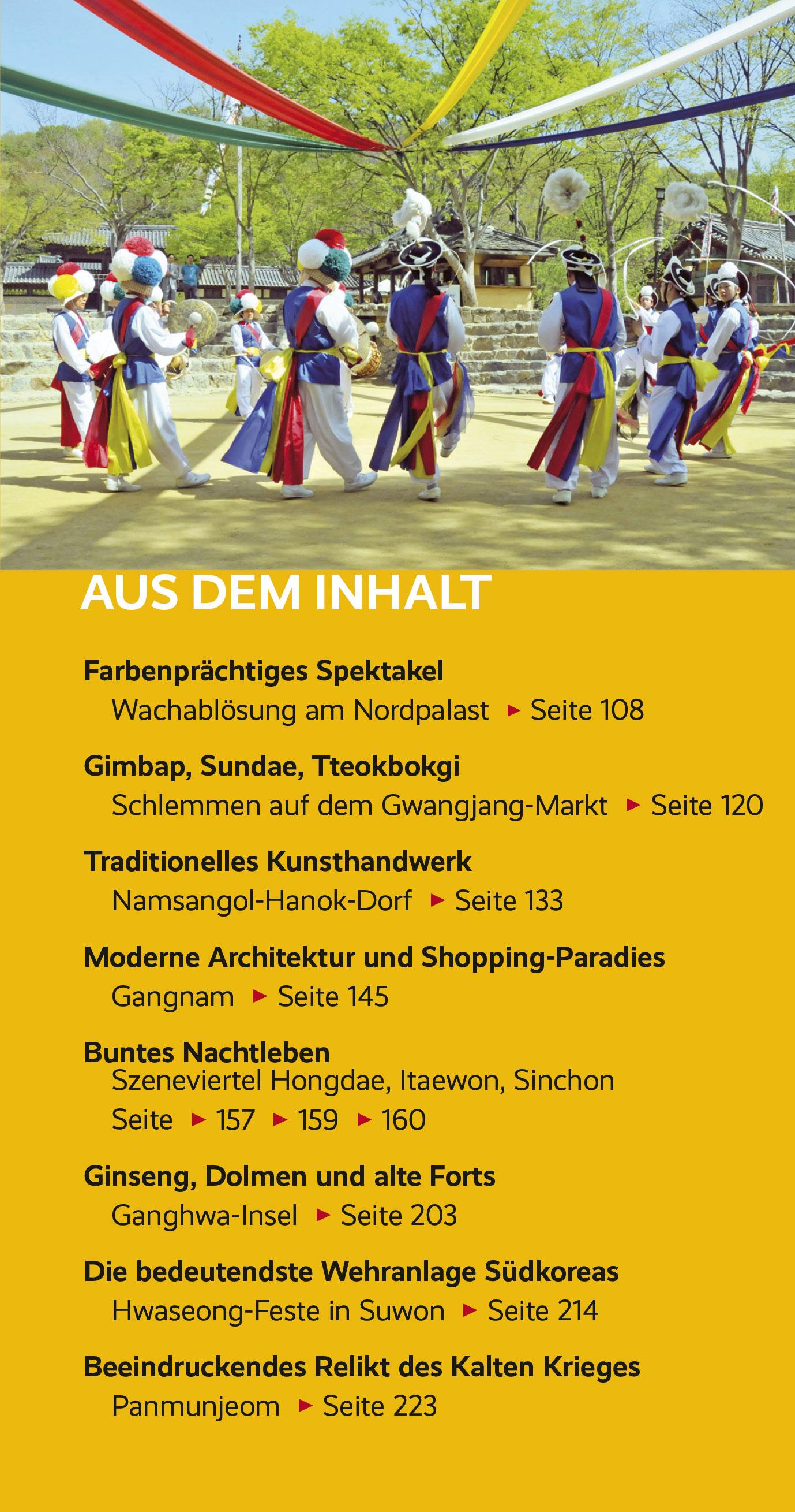 Beispielinhalt (Bild) Reiseführer Seoul