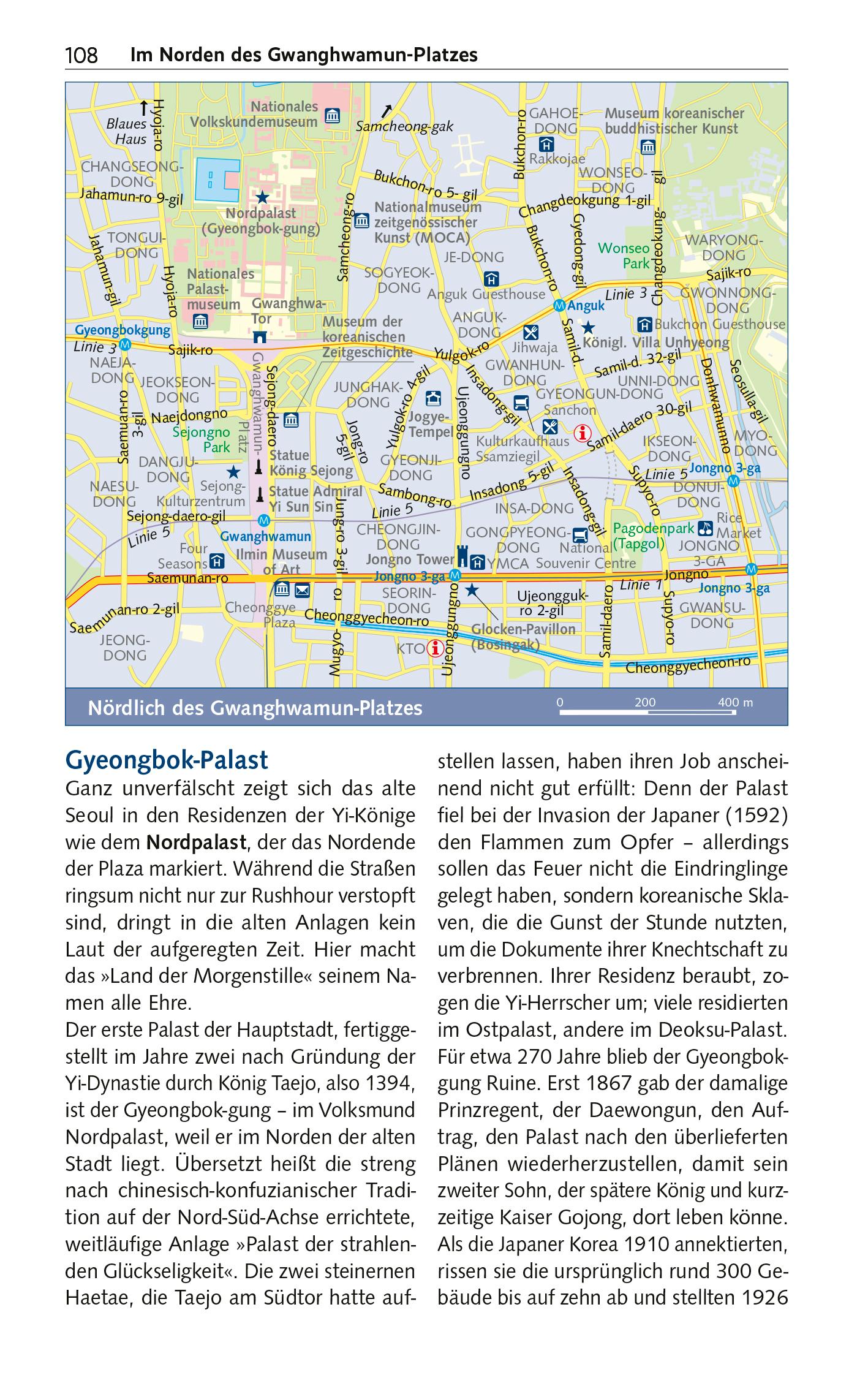 Beispielinhalt (Bild) Reiseführer Seoul