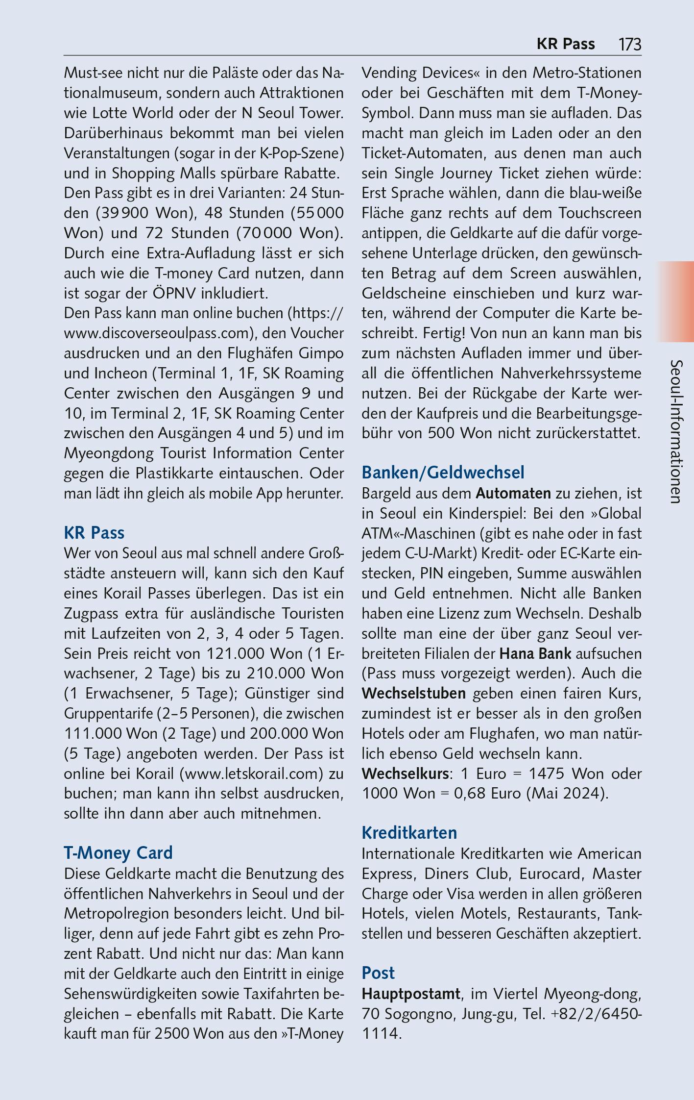 Beispielinhalt (Bild) Reiseführer Seoul