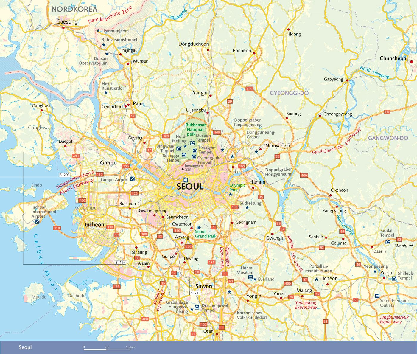 Beispielinhalt (Bild) Reiseführer Seoul