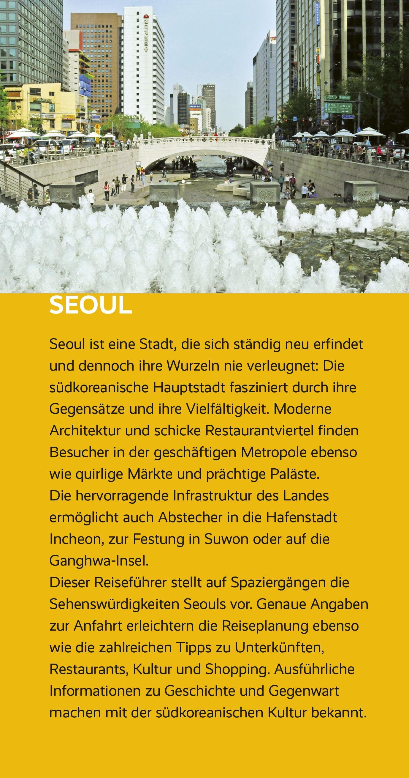 Beispielinhalt (Bild) Reiseführer Seoul