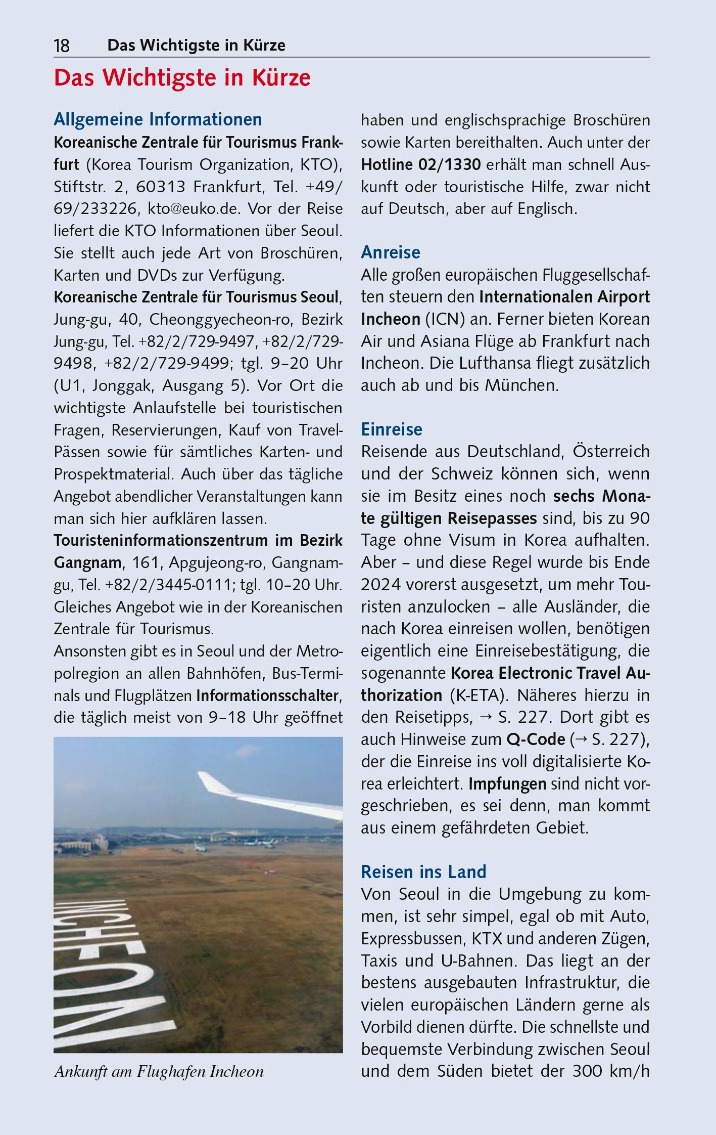 Beispielinhalt (Bild) Reiseführer Seoul