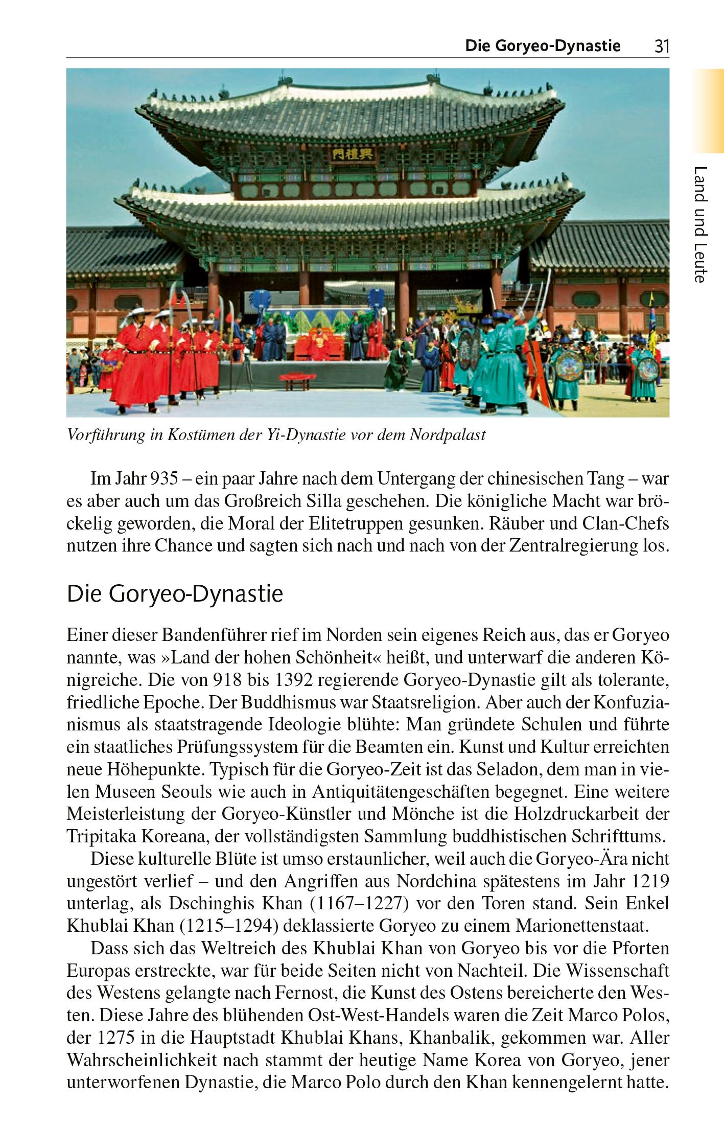 Beispielinhalt (Bild) Reiseführer Seoul