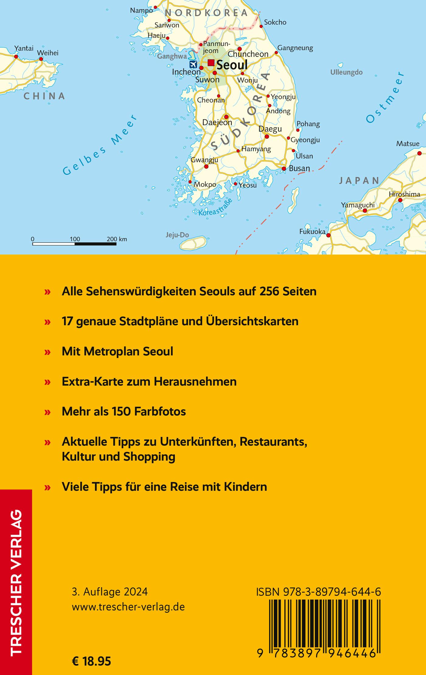 Rückseitencover Reiseführer Seoul