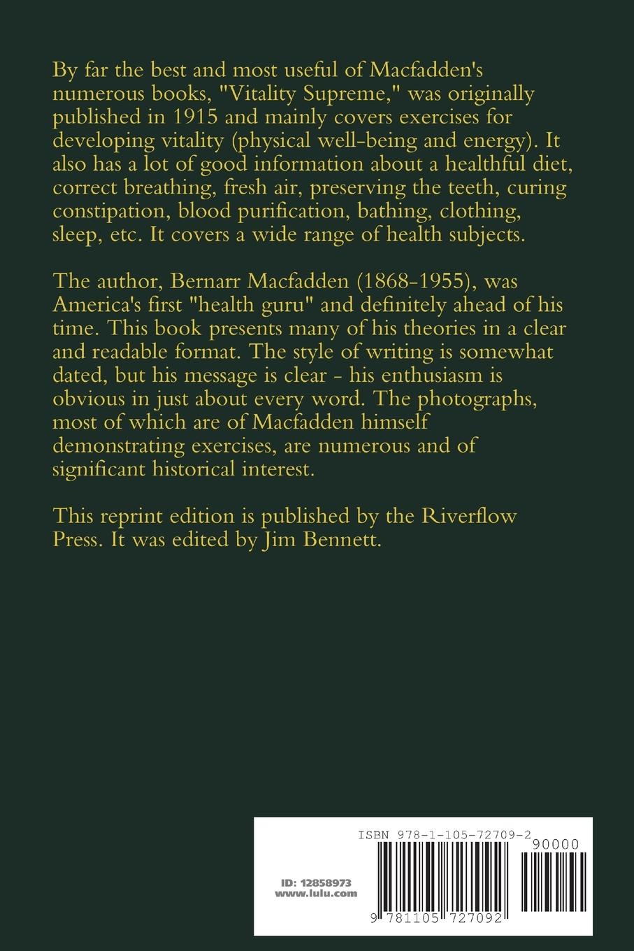 Rückseitencover Vitality Supreme