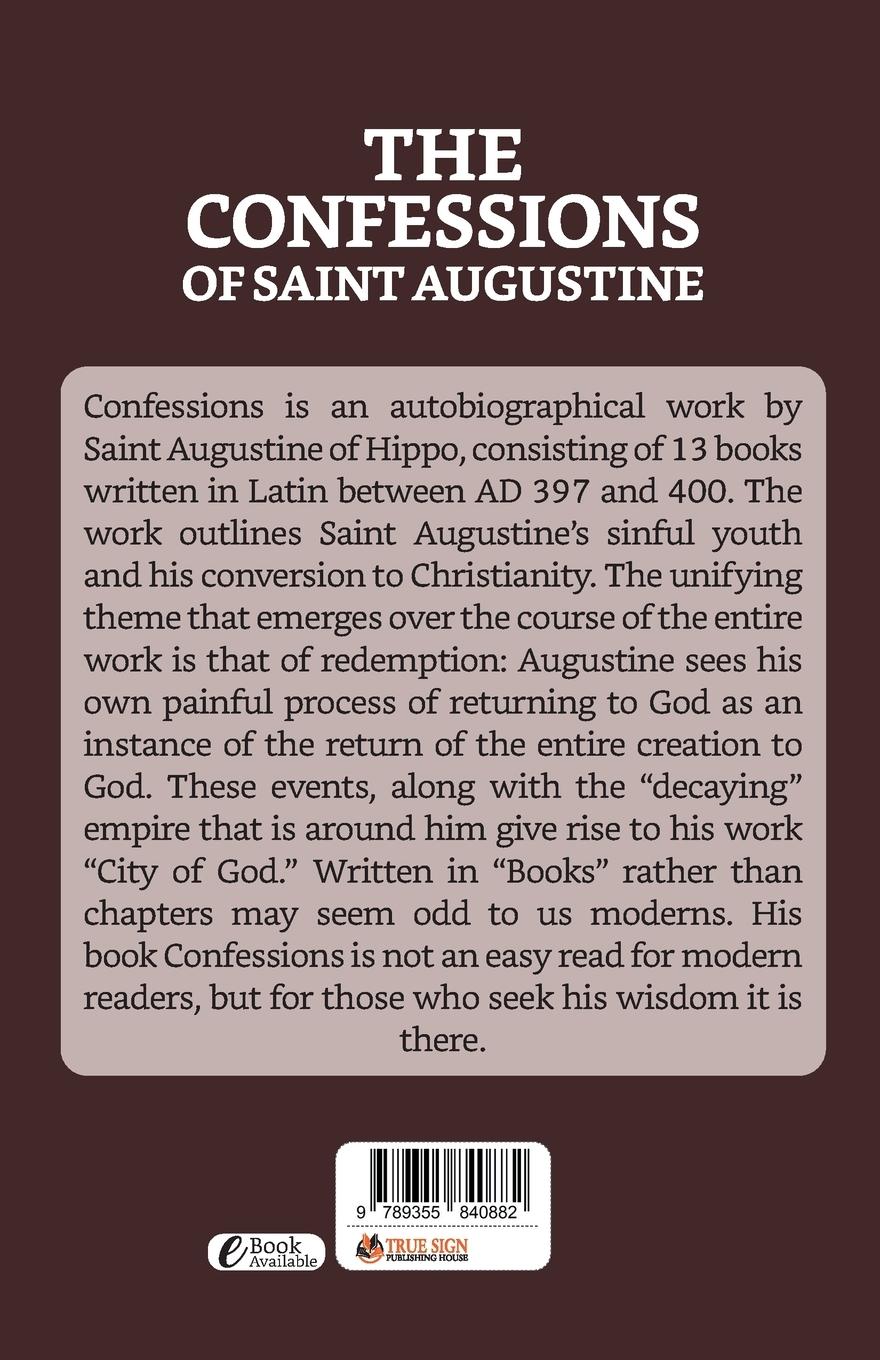 Rückseitencover The Confessions of Saint Augustine