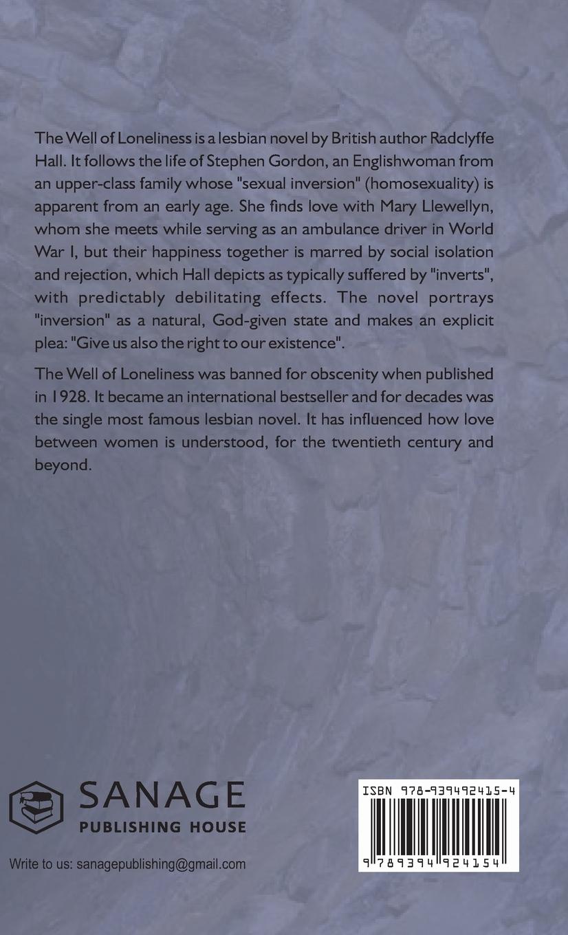 Rückseitencover The Well of Loneliness