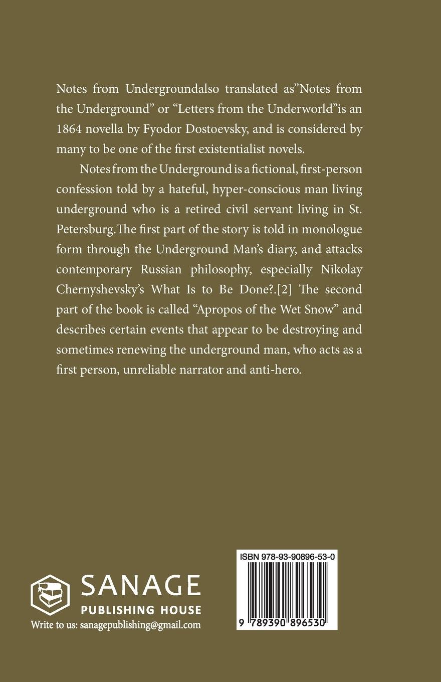 Rückseitencover Notes From Underground