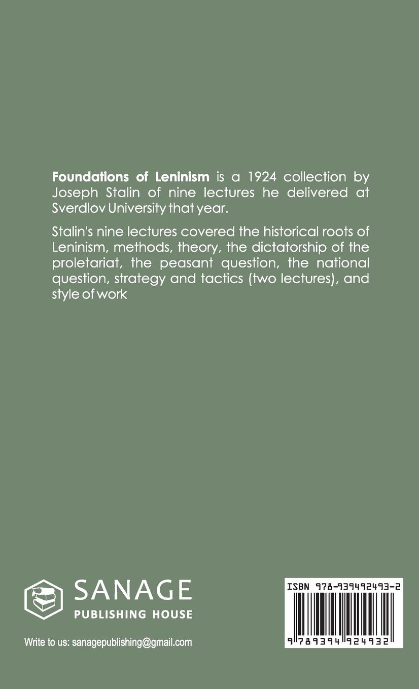Rückseitencover The Foundations of Leninism
