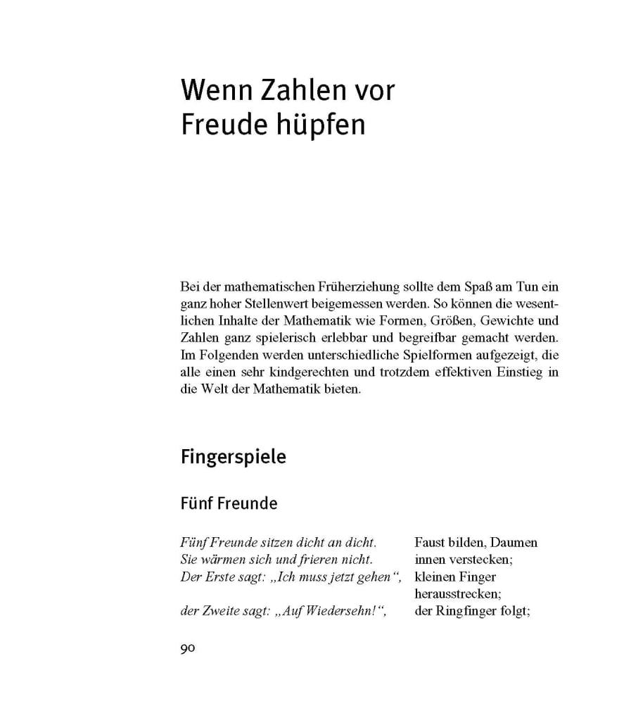 Beispielinhalt (Bild) Zahlen hüpfen - Buchstaben springen