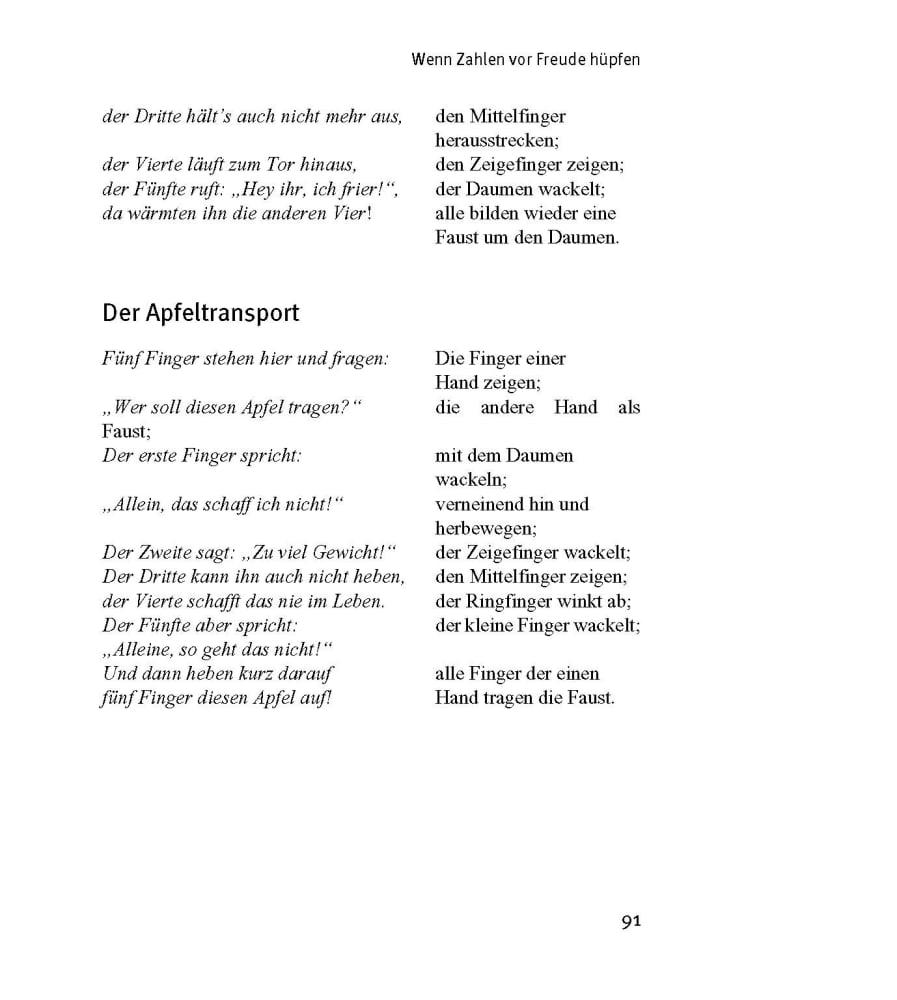 Beispielinhalt (Bild) Zahlen hüpfen - Buchstaben springen