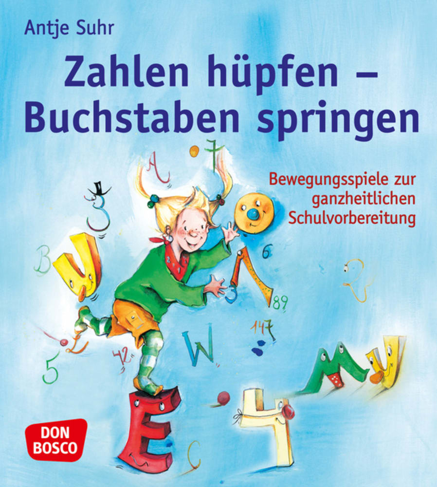 Vorderes Coverbild Zahlen hüpfen - Buchstaben springen