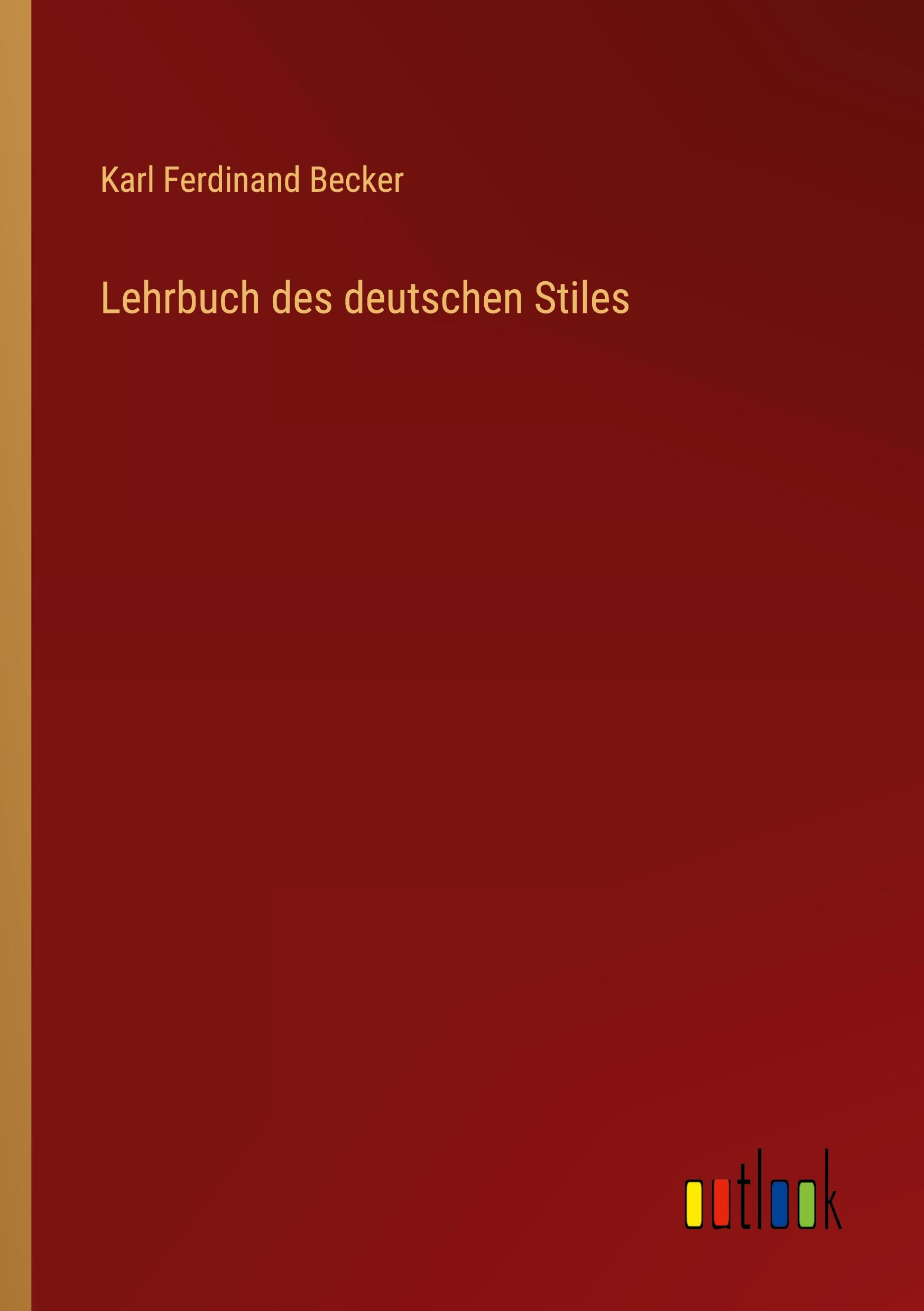 Vorderes Coverbild Lehrbuch des deutschen Stiles