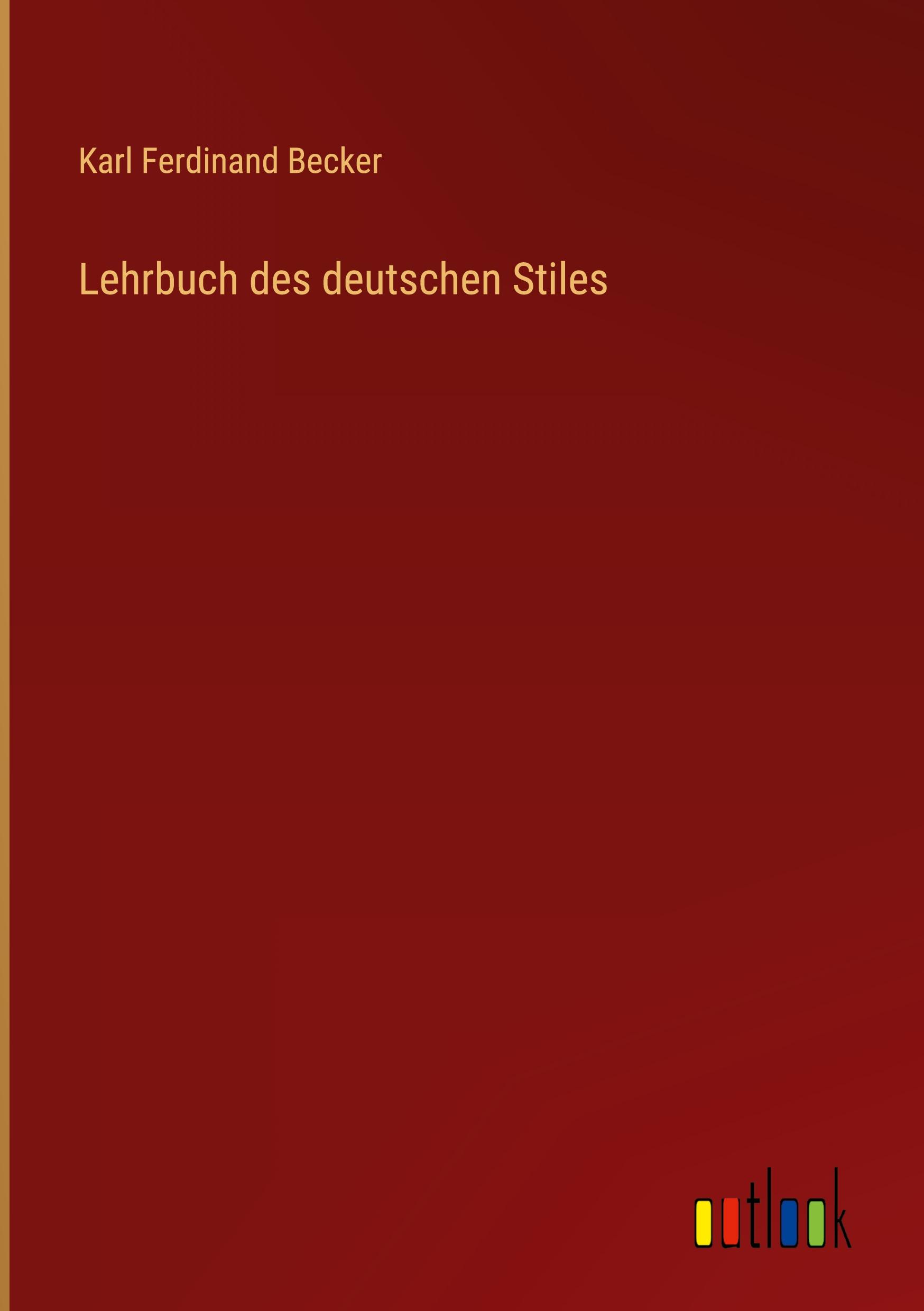 Vorderes Coverbild Lehrbuch des deutschen Stiles