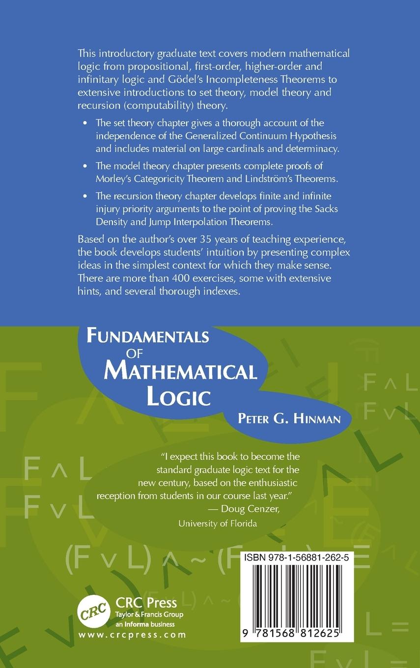 Rückseitencover Fundamentals of Mathematical Logic