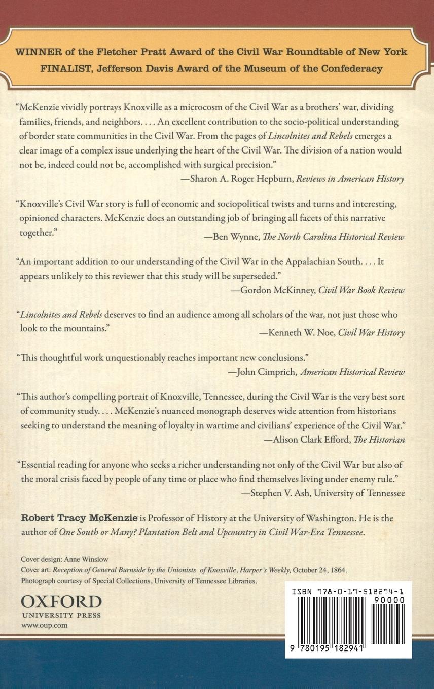 Rückseitencover Lincolnites and Rebels