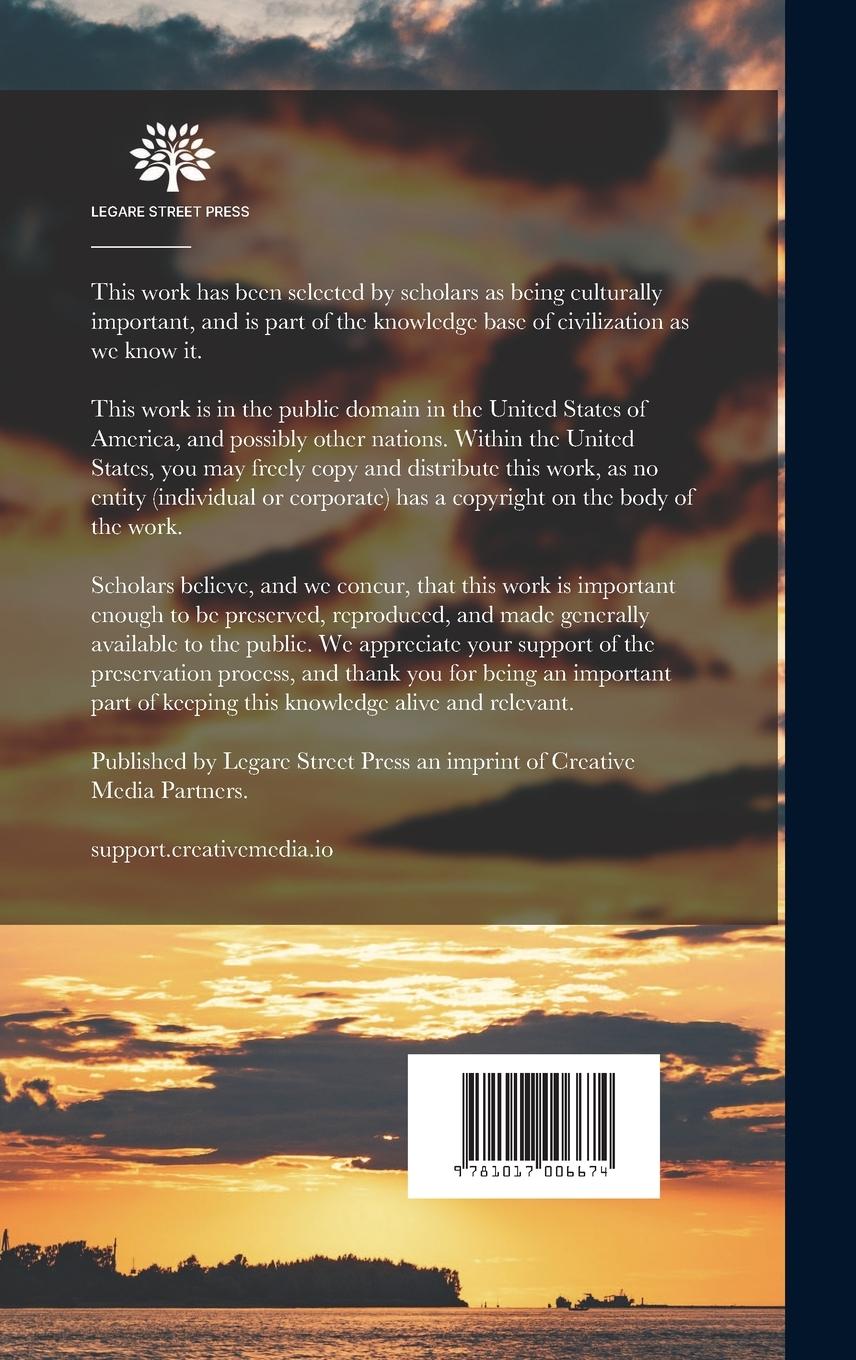 Rückseitencover Manitowoc, Wis., Its Harbor Lines, Car-Ferry, Slips and Dock Facilities: Report to the Milwaukee & Lake Winnebago Railroad Company, Submitted December