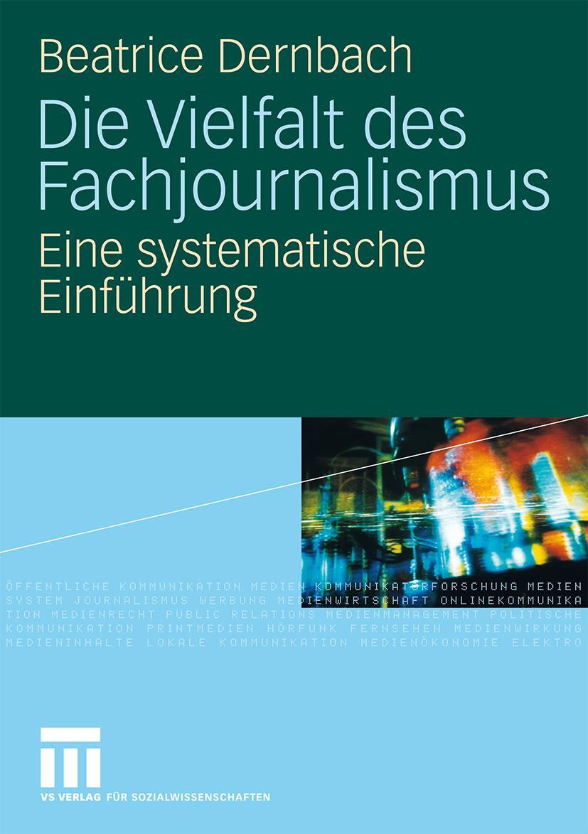 Vorderes Coverbild Die Vielfalt des Fachjournalismus
